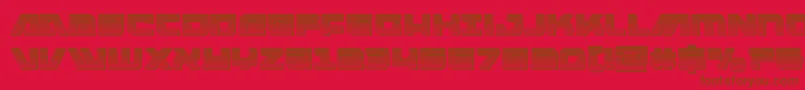 armedlightningchrome Font – Brown Fonts on Red Background
