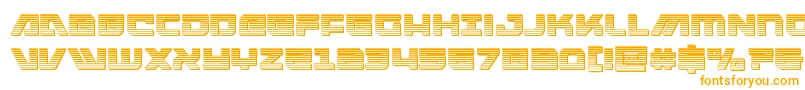 armedlightningchrome Font – Orange Fonts on White Background