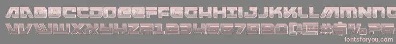 armedlightningchrome-Schriftart – Rosa Schriften auf grauem Hintergrund