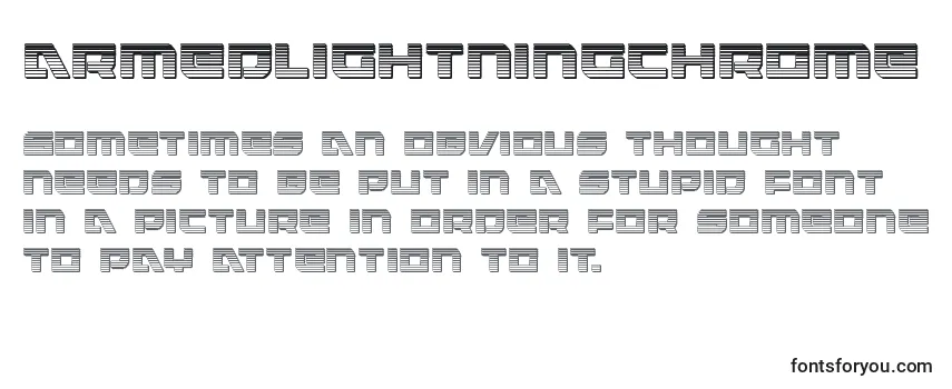 Armedlightningchrome (119963) フォントのレビュー
