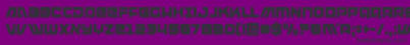 フォントarmedlightningcond – 紫の背景に黒い文字