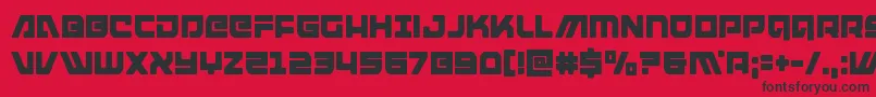 armedlightningcond Font – Black Fonts on Red Background