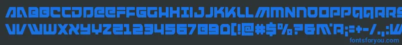armedlightningcond Font – Blue Fonts on Black Background