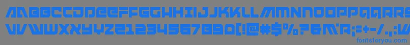 armedlightningcond Font – Blue Fonts on Gray Background