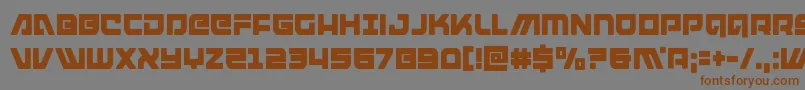 armedlightningcond Font – Brown Fonts on Gray Background