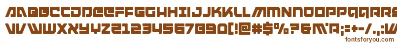 armedlightningcond Font – Brown Fonts on White Background
