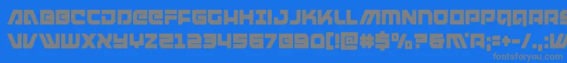 armedlightningcond Font – Gray Fonts on Blue Background