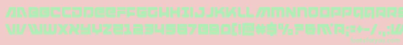 armedlightningcond Font – Green Fonts on Pink Background