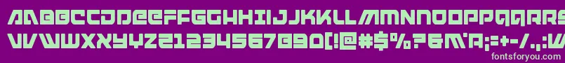armedlightningcond Font – Green Fonts on Purple Background