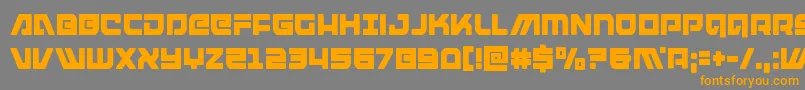 armedlightningcond Font – Orange Fonts on Gray Background