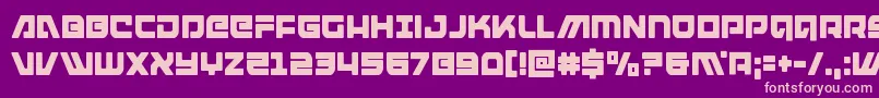 armedlightningcond Font – Pink Fonts on Purple Background