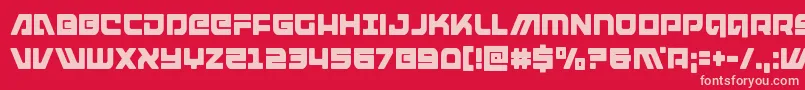 armedlightningcond Font – Pink Fonts on Red Background