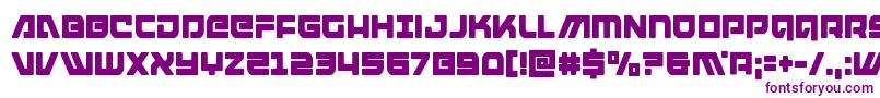armedlightningcond-fontti – violetit fontit valkoisella taustalla