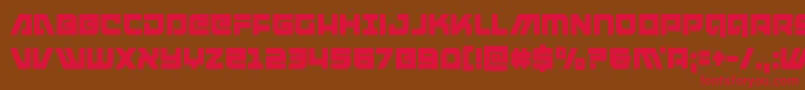 armedlightningcond Font – Red Fonts on Brown Background