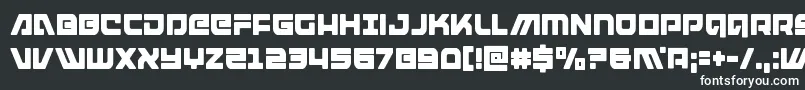 Шрифт armedlightningcond – белые шрифты на чёрном фоне