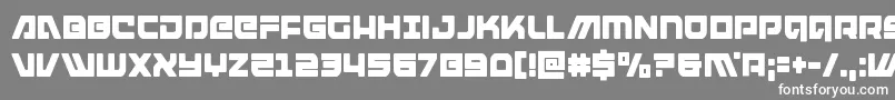 armedlightningcond Font – White Fonts on Gray Background