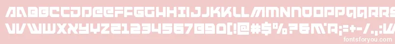 armedlightningcond Font – White Fonts on Pink Background