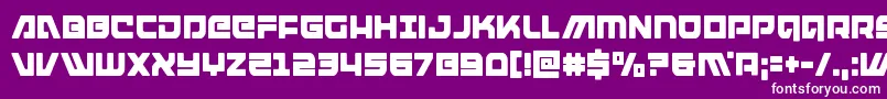 armedlightningcond Font – White Fonts on Purple Background