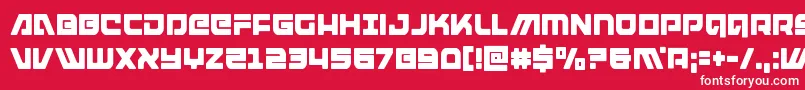 armedlightningcond Font – White Fonts on Red Background