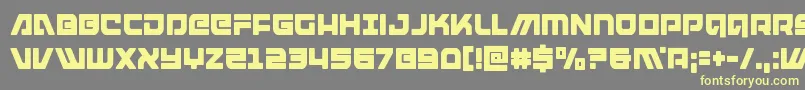 armedlightningcond Font – Yellow Fonts on Gray Background