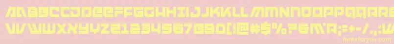 armedlightningcond Font – Yellow Fonts on Pink Background