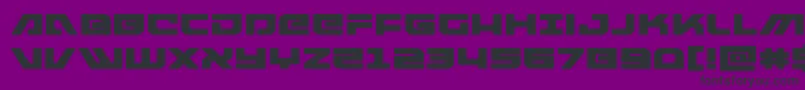 armedlightningexpand-fontti – mustat fontit violetilla taustalla