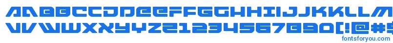 armedlightningexpand Font – Blue Fonts on White Background