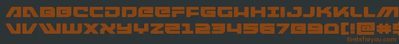 armedlightningexpand-fontti – ruskeat fontit mustalla taustalla