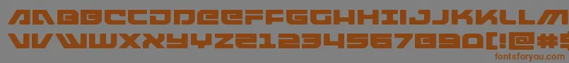 Шрифт armedlightningexpand – коричневые шрифты на сером фоне