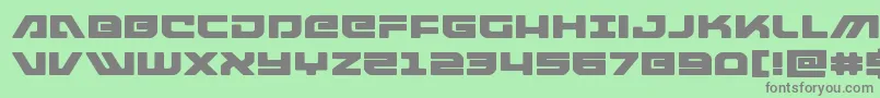 armedlightningexpand Font – Gray Fonts on Green Background
