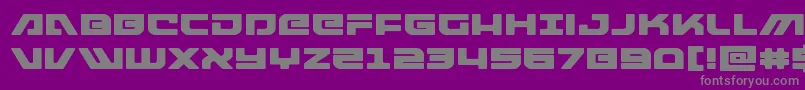 armedlightningexpand Font – Gray Fonts on Purple Background