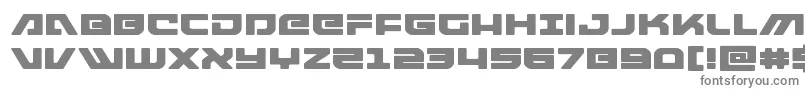 armedlightningexpand-fontti – harmaat kirjasimet valkoisella taustalla