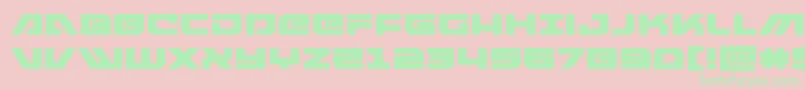 armedlightningexpand Font – Green Fonts on Pink Background