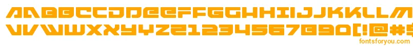 armedlightningexpand Font – Orange Fonts on White Background