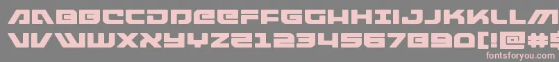 armedlightningexpand-fontti – vaaleanpunaiset fontit harmaalla taustalla