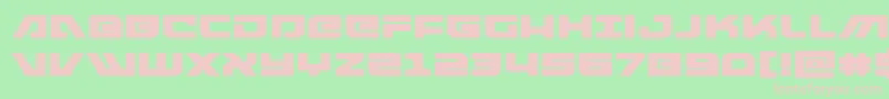 armedlightningexpand Font – Pink Fonts on Green Background