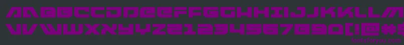 armedlightningexpand-fontti – violetit fontit mustalla taustalla