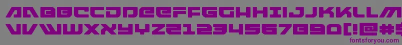 armedlightningexpand Font – Purple Fonts on Gray Background