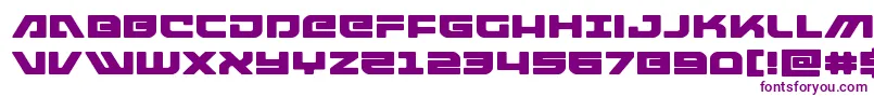 フォントarmedlightningexpand – 白い背景に紫のフォント