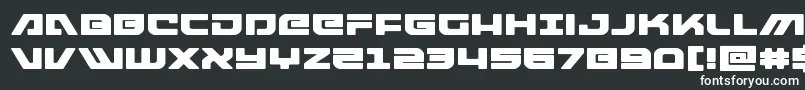 armedlightningexpand Font – White Fonts on Black Background