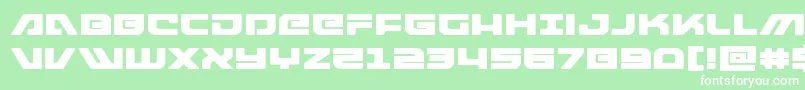 armedlightningexpand Font – White Fonts on Green Background