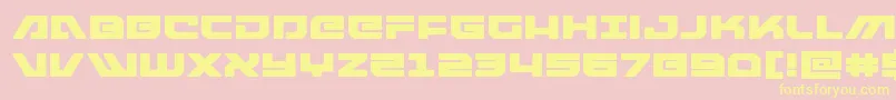 armedlightningexpand Font – Yellow Fonts on Pink Background