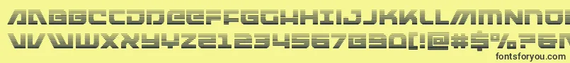 armedlightninggrad Font – Black Fonts on Yellow Background