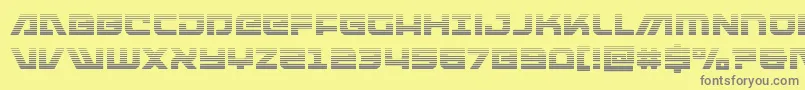 armedlightninggrad Font – Gray Fonts on Yellow Background