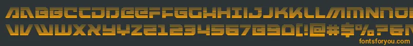 Шрифт armedlightninggrad – оранжевые шрифты на чёрном фоне