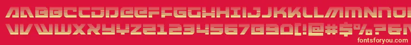 armedlightninggrad Font – Yellow Fonts on Red Background