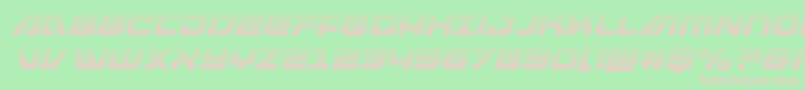 armedlightninggraditalic-Schriftart – Rosa Schriften auf grünem Hintergrund