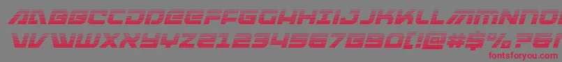 armedlightninggraditalic Font – Red Fonts on Gray Background