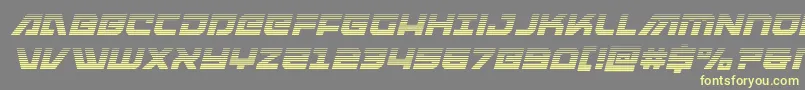 armedlightninggraditalic Font – Yellow Fonts on Gray Background