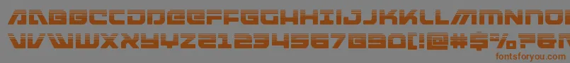 Шрифт armedlightninghalf – коричневые шрифты на сером фоне